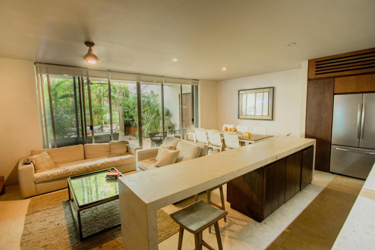Ideal 4 Groups Aldeazama 2Br 10Pax Apt Papaya Playa トゥルム エクステリア 写真