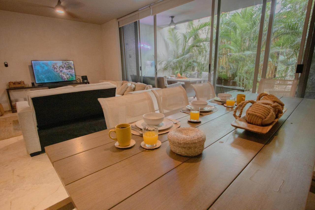 Ideal 4 Groups Aldeazama 2Br 10Pax Apt Papaya Playa トゥルム エクステリア 写真