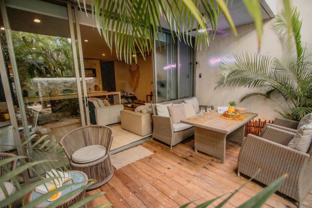 Ideal 4 Groups Aldeazama 2Br 10Pax Apt Papaya Playa トゥルム エクステリア 写真